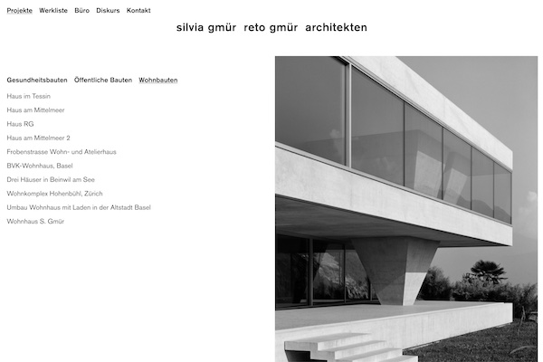 ilvia Gmür Reto Gmür Architekten, Basel